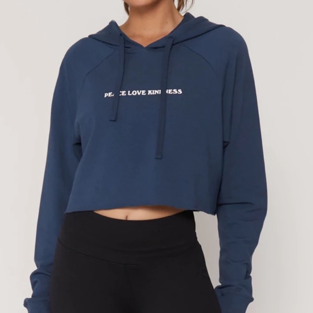 Spiritual Gangster Navy Kindness Luna
Crop Hoodie, size SMALL